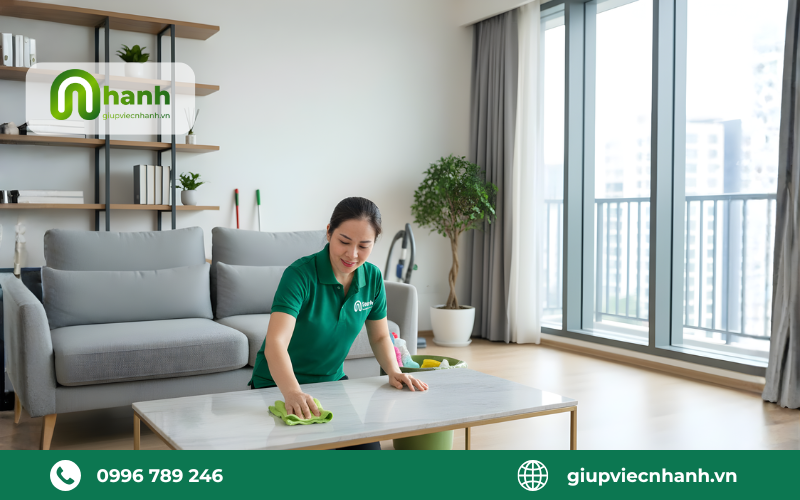 Dịch vụ giúp việc nhà theo giờ tại chung cư quận 8