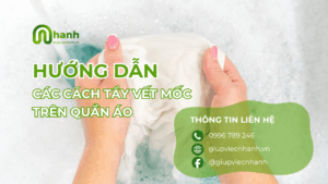 Hướng dẫn cách tẩy quần áo mốc