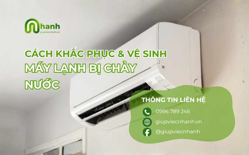 cách khắc phục máu lạnh bị chảy nước