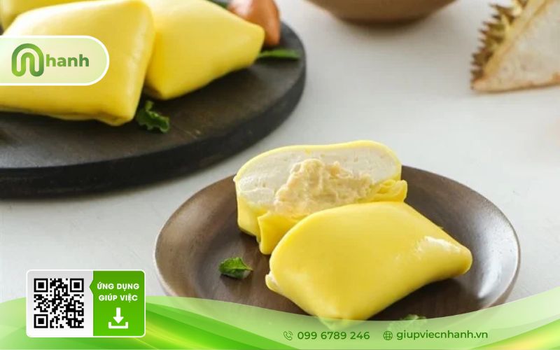 bánh crepe sầu riên