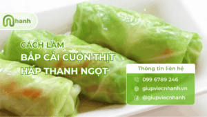 Bắp cải cuộn thịt hấp