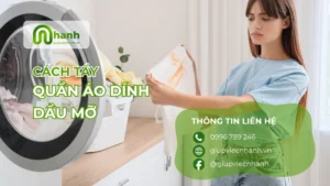 Cách tẩy vết dầu mỡ trên quần áo hiệu quả