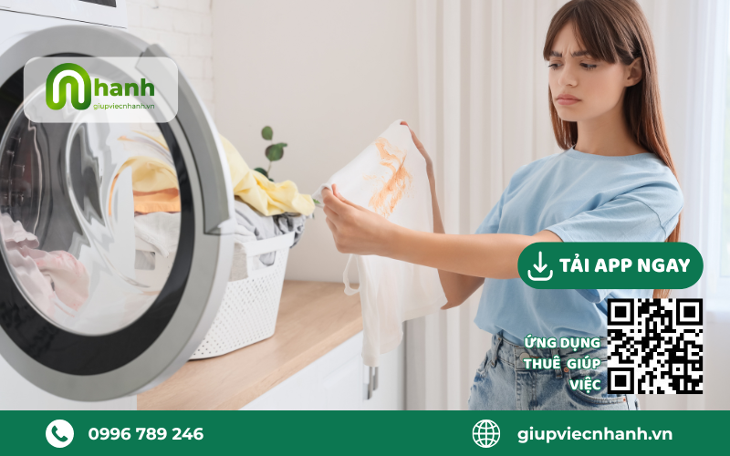 cách tẩy vết dầu mỡ trên quần áo