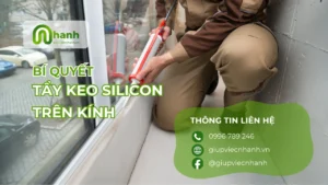Bí quyết tẩy keo silicon trên kính hiệu quả