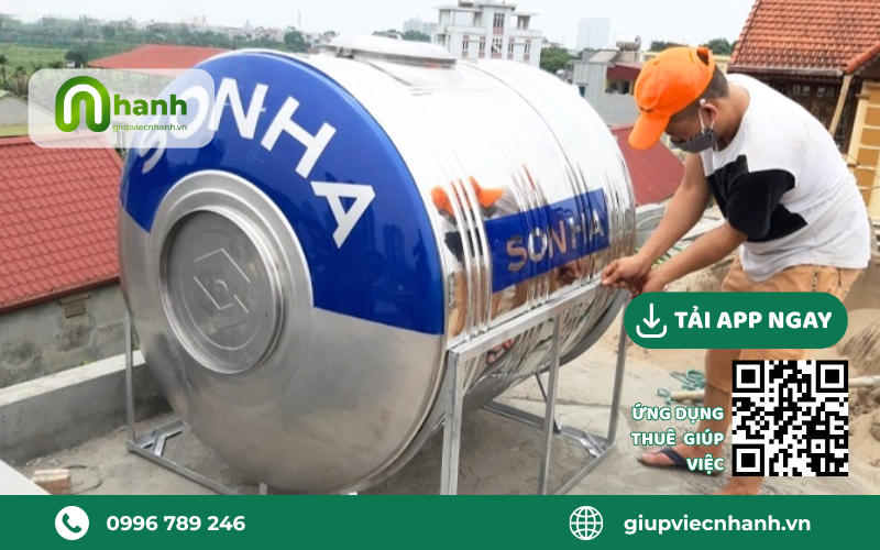 vệ sinh bồn nước inox