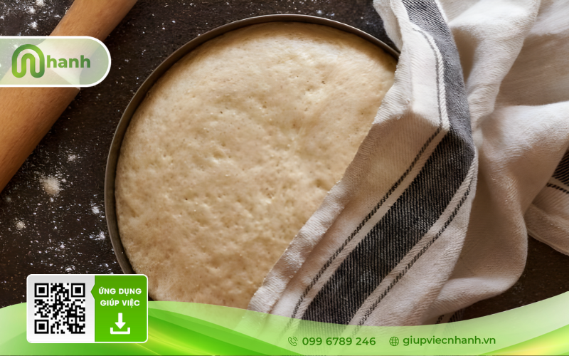 Ủ bột để làm bánh tiêu