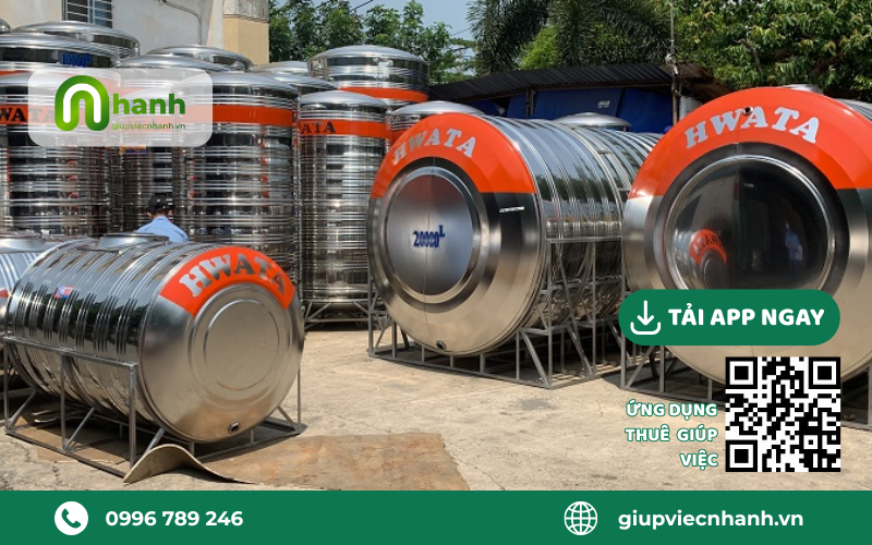 Vệ sinh bồn nước inox