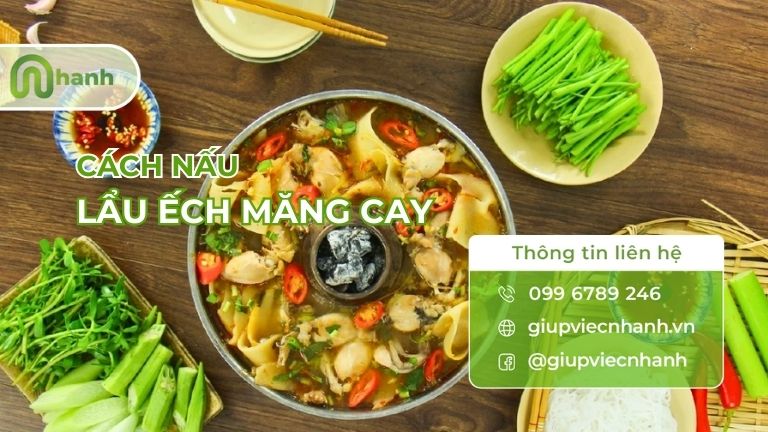 lẩu ếch măng cay