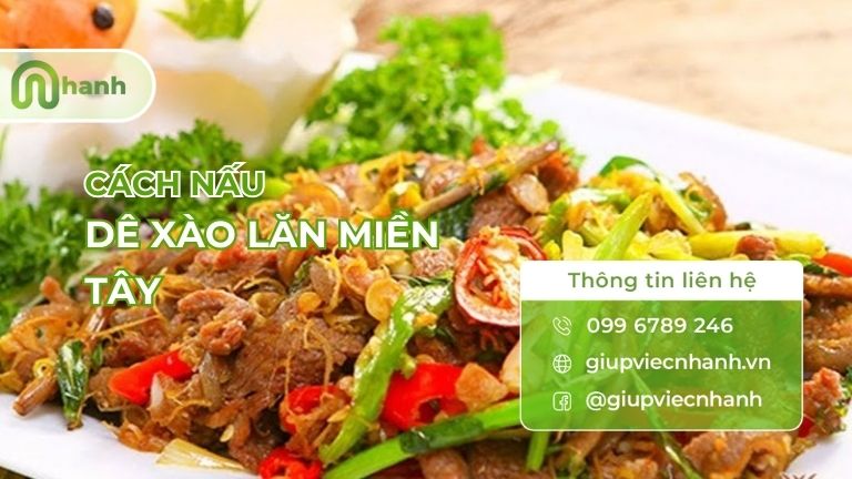 cách nấu dê xào lăn