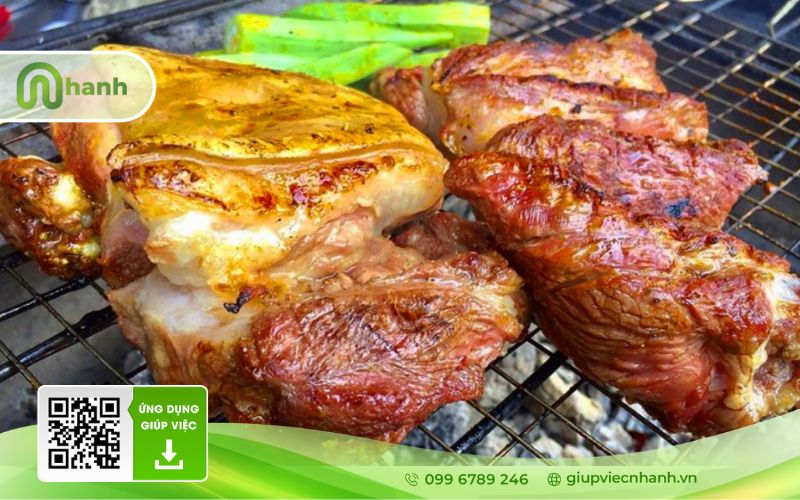 khử mùi món dê nướng